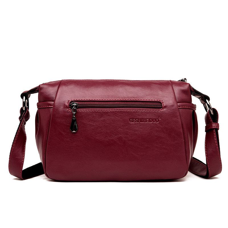 Retro Měkké Umělé Kožené Kabelky Přes Rameno Crossbody Pro Ženy