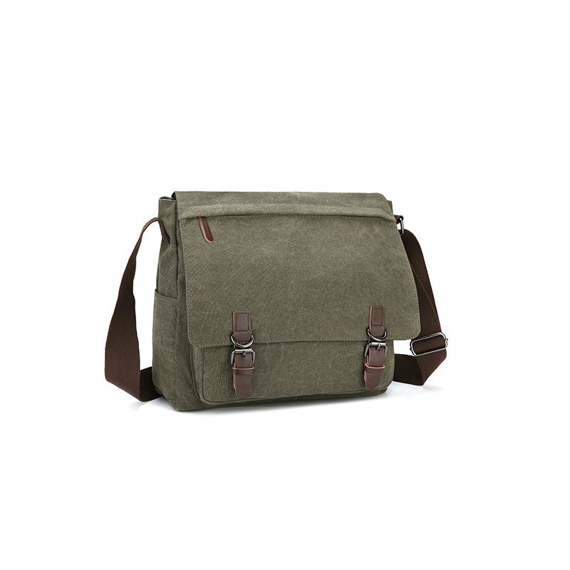 Taška Přes Rameno Wild Canvas Bag Praktická Obchodní Na Počítač Street Bag V Korejském Módním Stylu