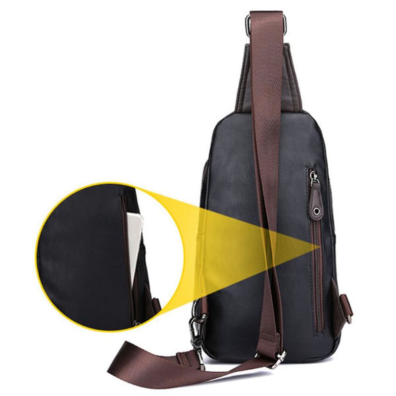 Vintage Outdoor Casual Sport Sling Bag Taška Přes Prsa Crossbody Pro Muže