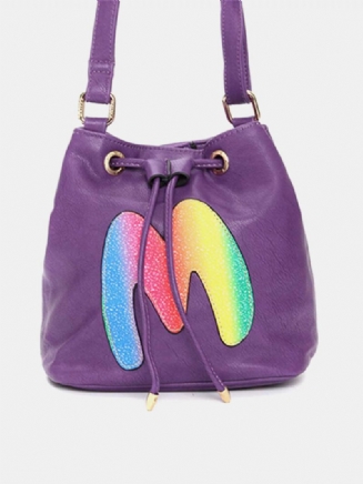 Ženy Candy Color Bucket Casual Crossbody Taška Volný Čas Nákupy Přes Rameno