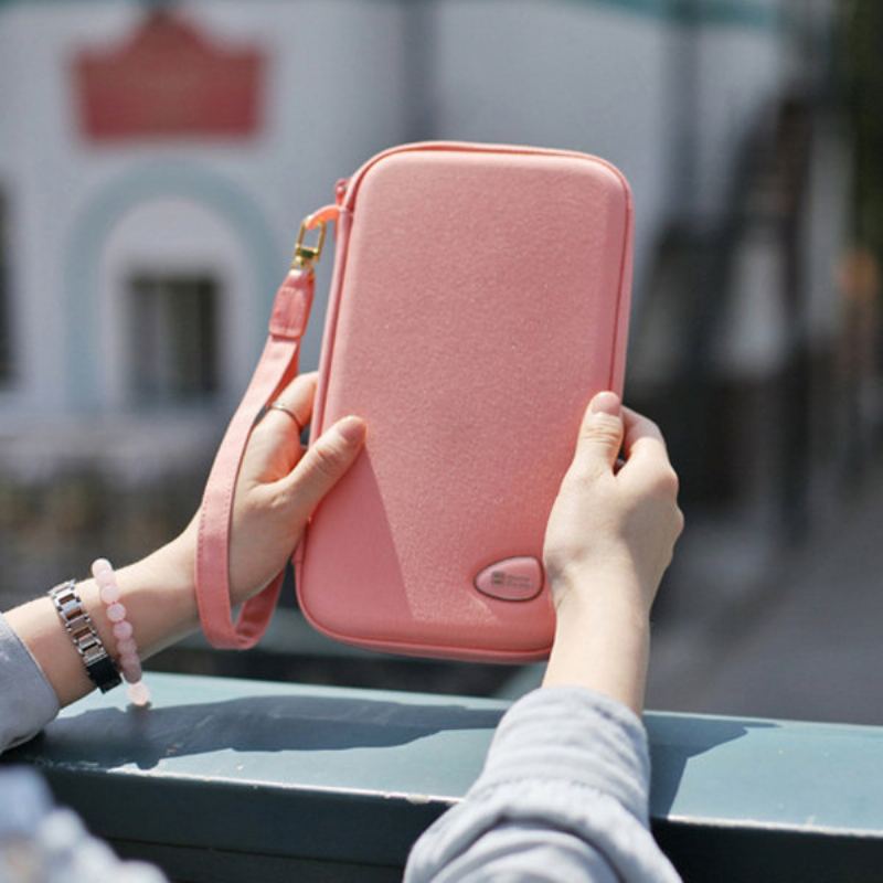 Ženy Muži Nylon Casual Travel Pass Úložná Taška Clutch Wallet Peněženka