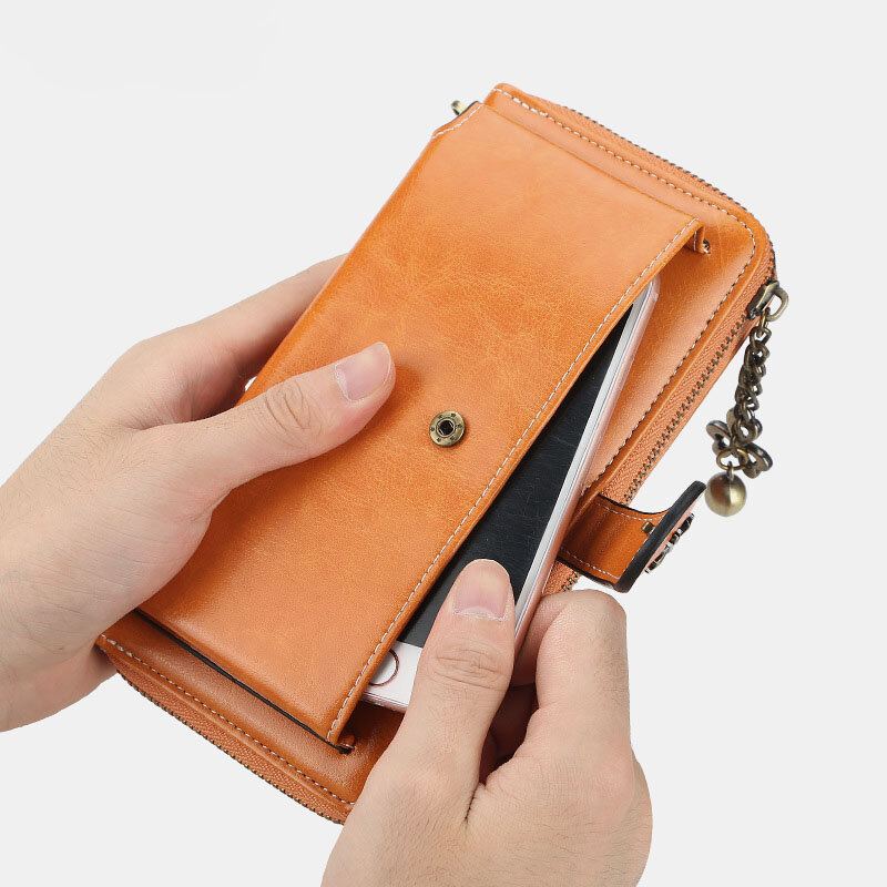 Zip Casual Card Holder Telefon Taška Peněženka Pro Ženy