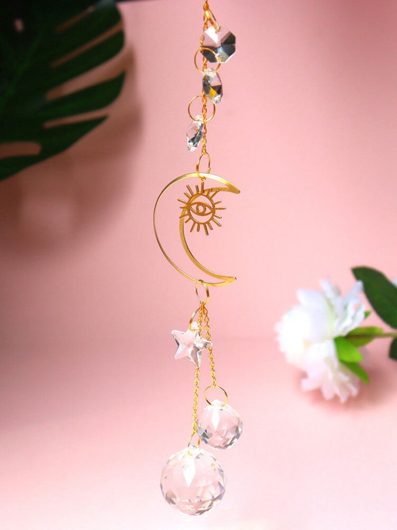 1 Pc Sun Catcher Křišťálový Lustr Ornament Aurora Větrné Zvonkohry S Hranolovým Přívěskem Elegantní Duhový Maker Domácí Dekor