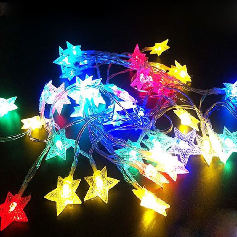 10m 100 Led 220v Fairy String Star Light Lampa Svatba Vánoční Párty Venkovní Interiérová Výzdoba Pokoje