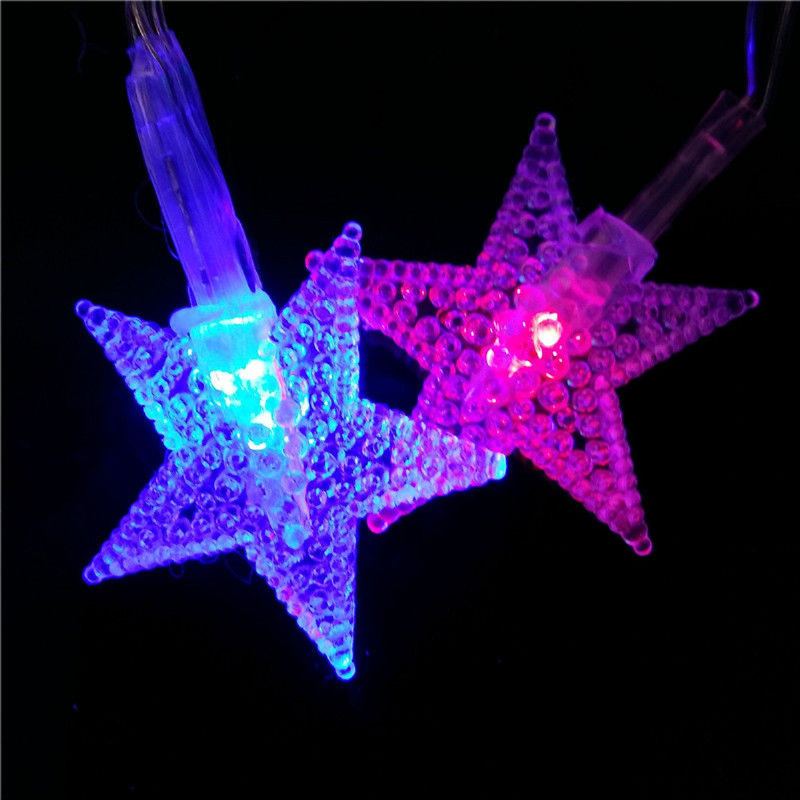 10m 100 Led 220v Fairy String Star Light Lampa Svatba Vánoční Párty Venkovní Interiérová Výzdoba Pokoje