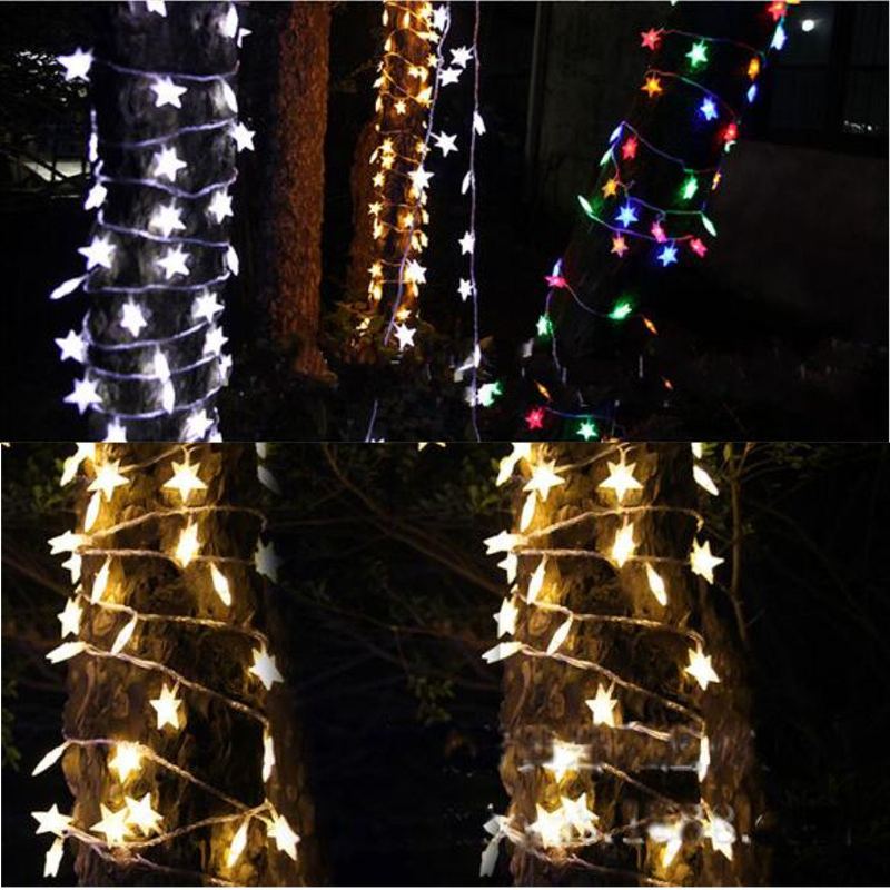 10m 100 Led 220v Fairy String Star Light Lampa Svatba Vánoční Párty Venkovní Interiérová Výzdoba Pokoje