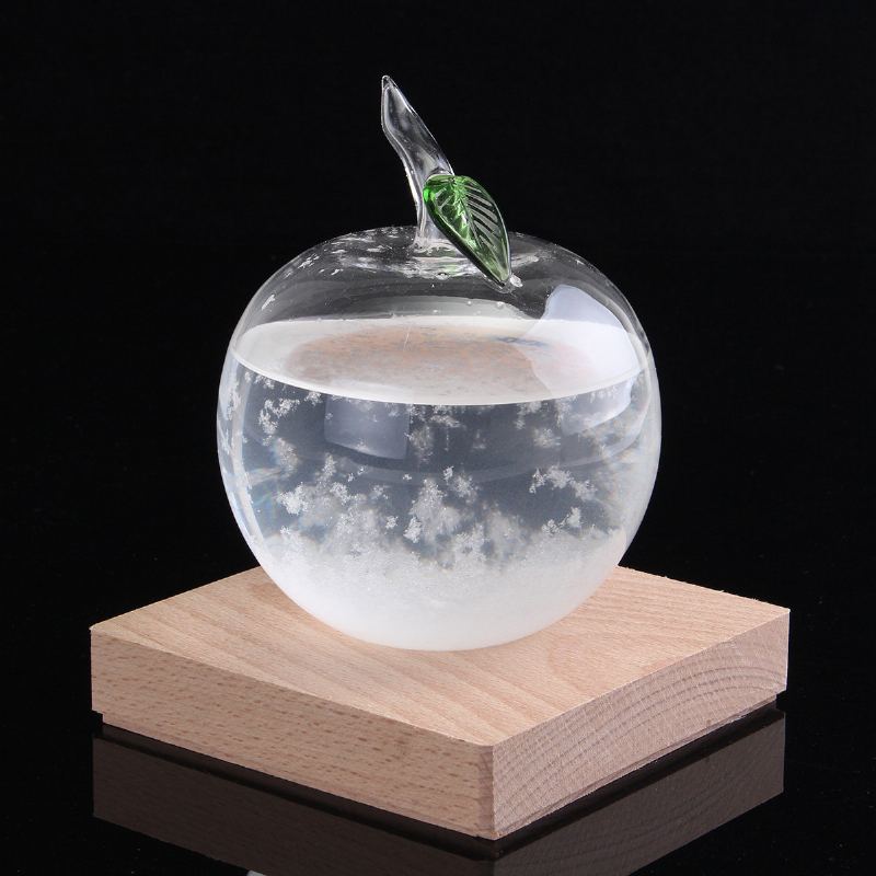 10x15cm Předpověď Počasí Crystal Apple Home Dekor Storm Glass Diamond Shape Ornament