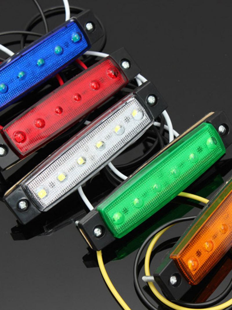 12v/24v Smd 6 Led Přední Boční Obrysová Světla Pro Osobní Automobil Nákladní Přívěs