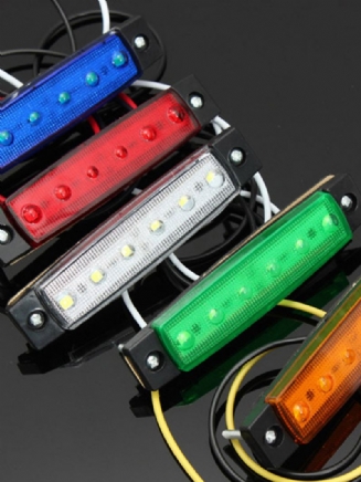 12v/24v Smd 6 Led Přední Boční Obrysová Světla Pro Osobní Automobil Nákladní Přívěs