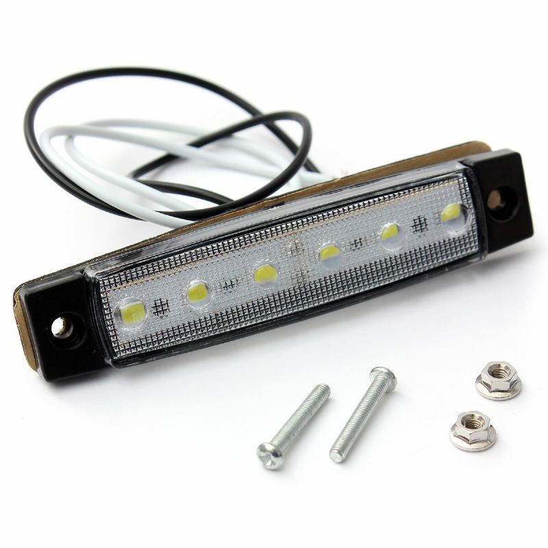 12v/24v Smd 6 Led Přední Boční Obrysová Světla Pro Osobní Automobil Nákladní Přívěs