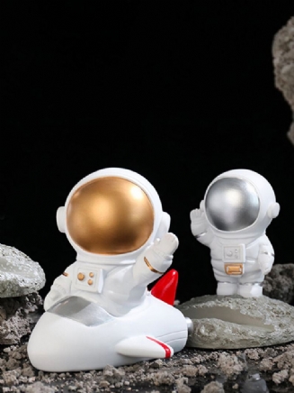 1ks Kreativita Socha Astronaut Kosmonaut Model Domácí Pryskyřice Ruční Práce Dekorace Na Stůl