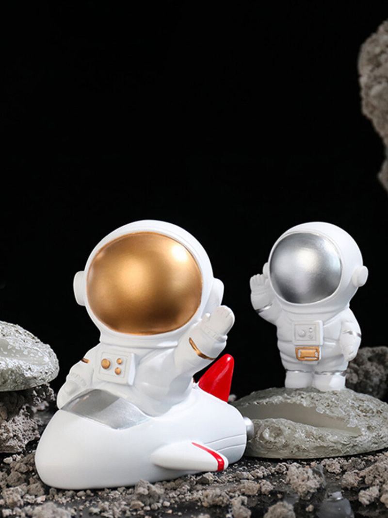 1ks Kreativita Socha Astronaut Kosmonaut Model Domácí Pryskyřice Ruční Práce Dekorace Na Stůl