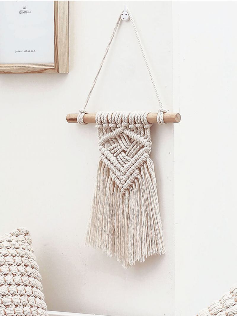 1ks Nordic Macrame Tapiserie Dekor Na Stěnu Bohémský Střapec Chic Bavlna Domácí Nástěnná Ozdoba