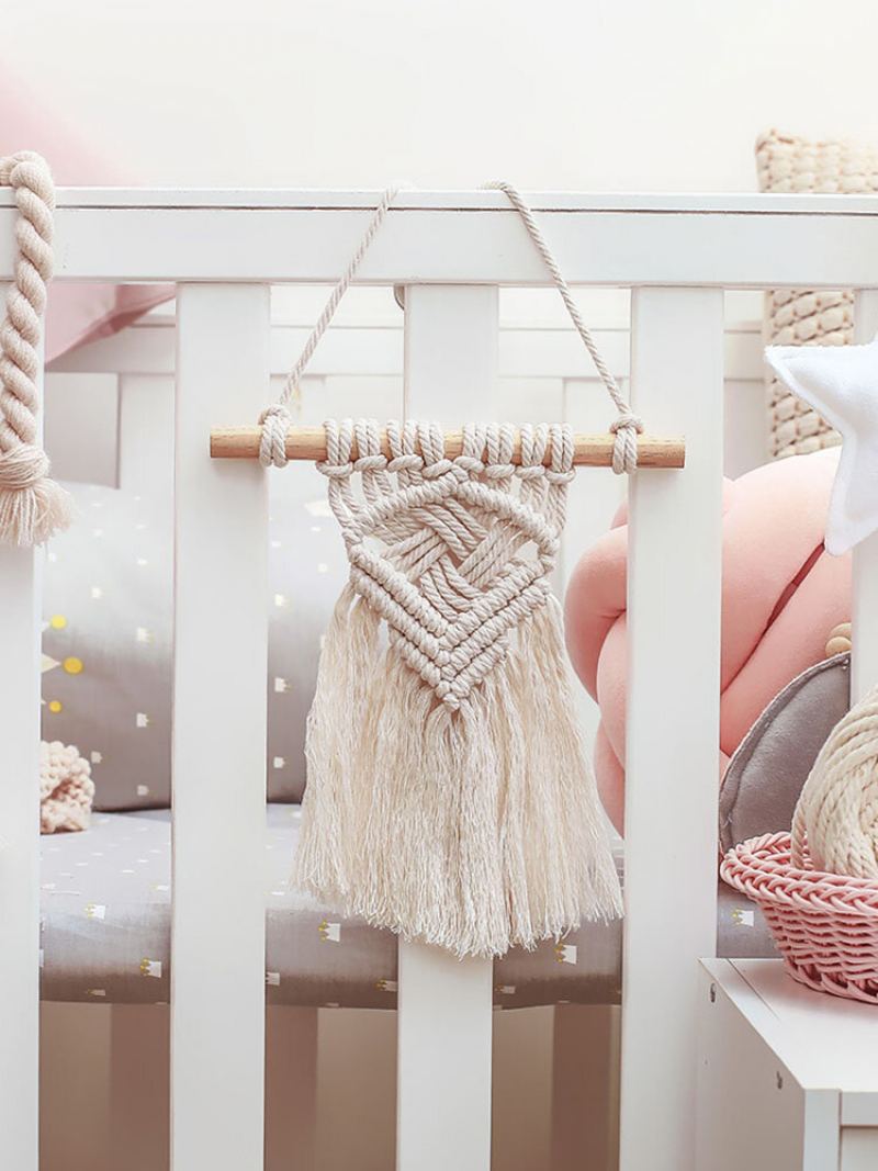 1ks Nordic Macrame Tapiserie Dekor Na Stěnu Bohémský Střapec Chic Bavlna Domácí Nástěnná Ozdoba