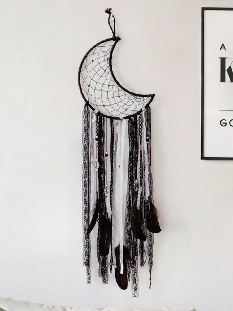 1pc Bavlna Black Moon Web Závěsy Na Zeď Ornament Domácí Dekorace