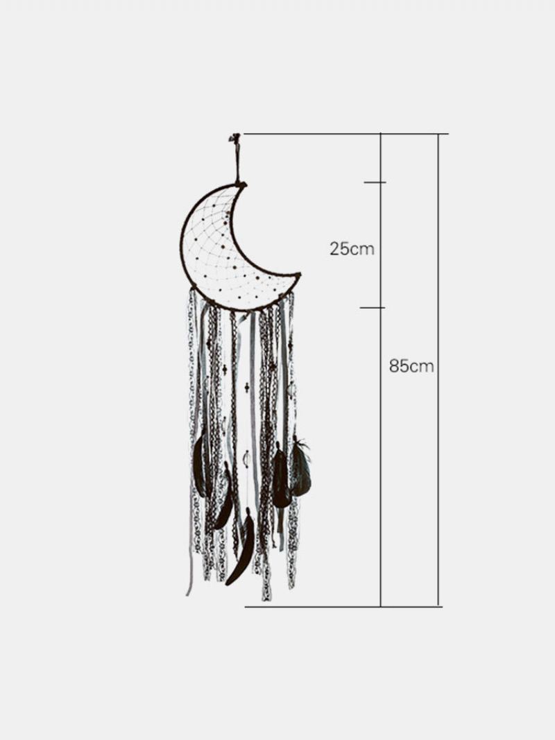 1pc Bavlna Black Moon Web Závěsy Na Zeď Ornament Domácí Dekorace