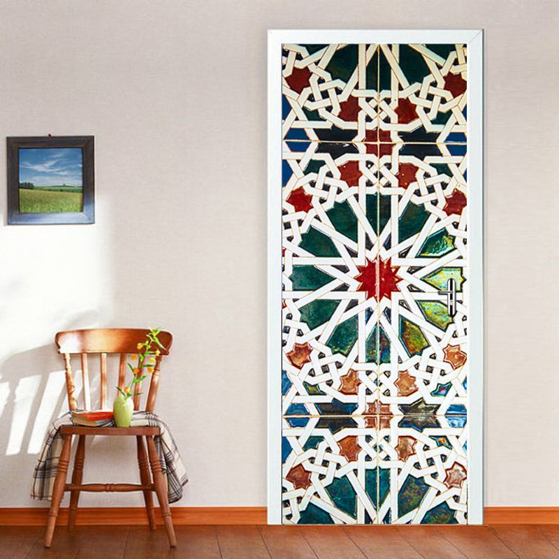 200x77cm 3d Kaleidoskop Schody Pvc Samolepicí Samolepka Na Zeď Nástěnná Malba Do Obývacího Pokoje