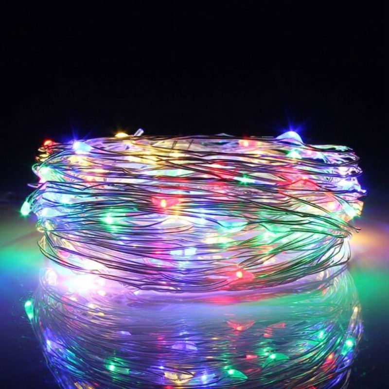 30m Led Silver Wire Fairy String Light Christmas Wedding Party Lampa 12v Home Deco