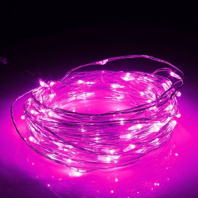 30m Led Silver Wire Fairy String Light Christmas Wedding Party Lampa 12v Home Deco