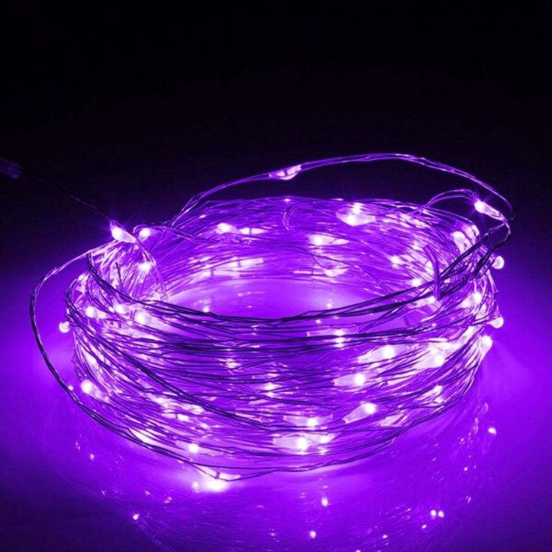 30m Led Silver Wire Fairy String Light Christmas Wedding Party Lampa 12v Home Deco