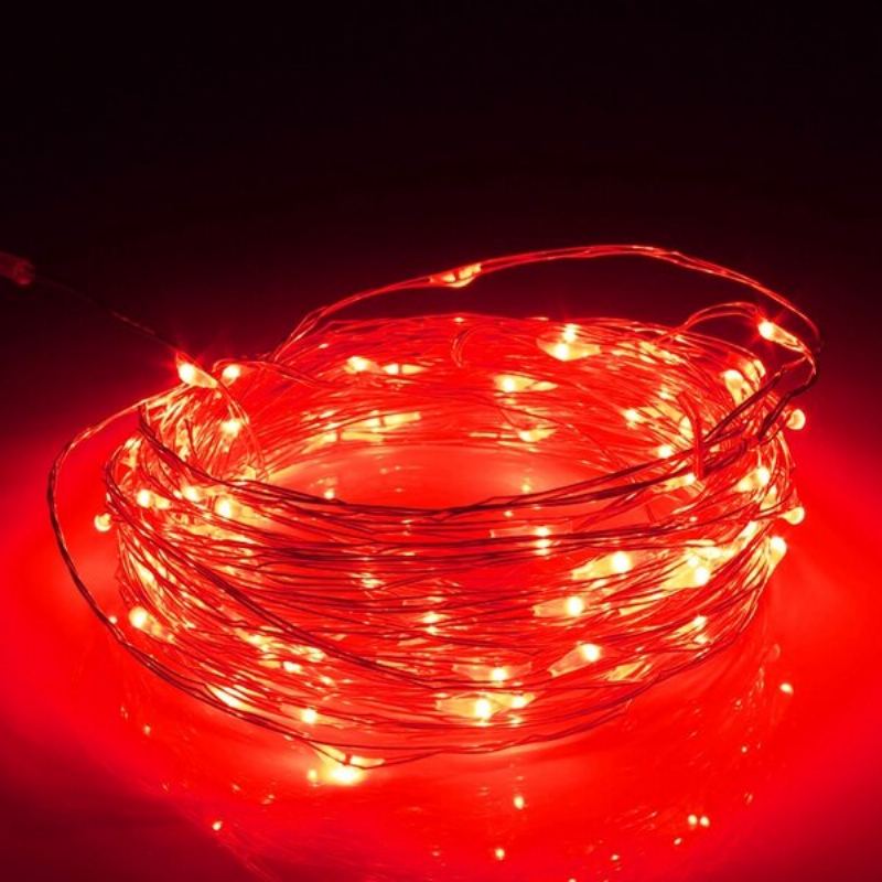 30m Led Silver Wire Fairy String Light Christmas Wedding Party Lampa 12v Home Deco