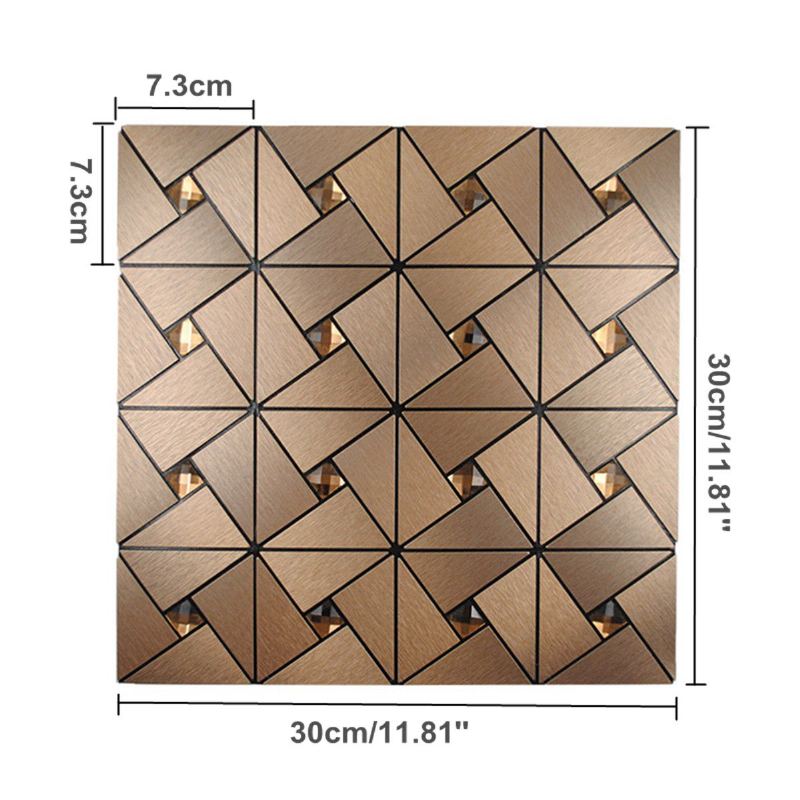 30x30 cm Hliníková Dlaždice Samolepicí Tapeta Na Pozadí S Nálepkou Do Kuchyně