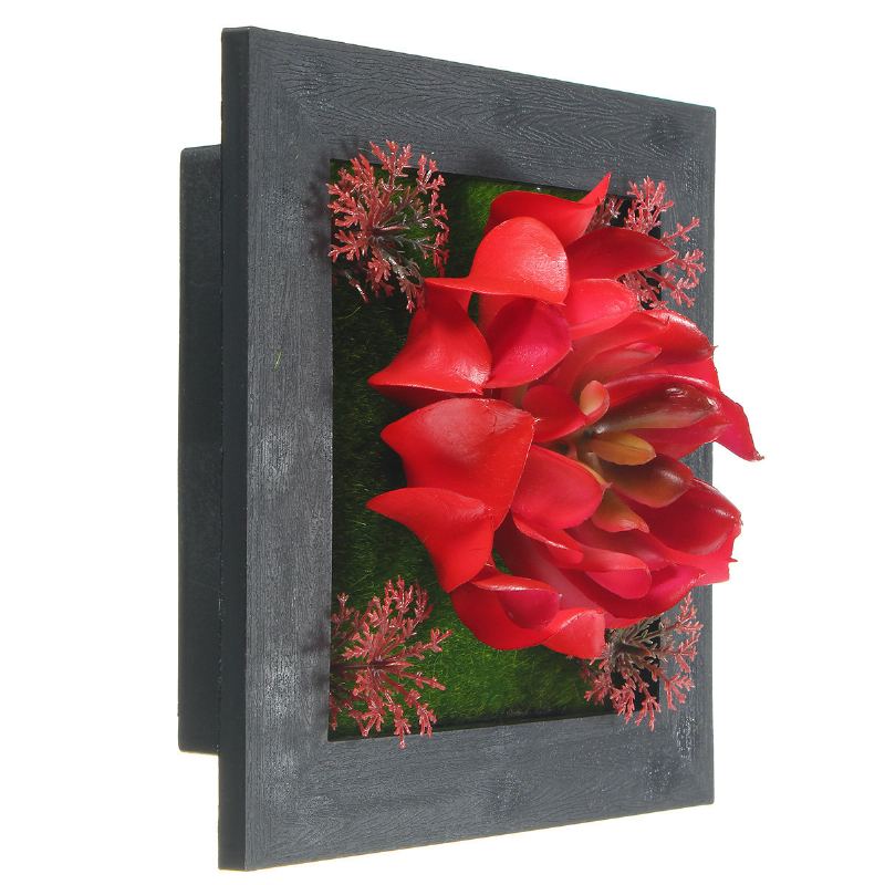 3d Krása Creative Plant Frame Wall Art Decoration Umělá Květina Domácí Dekorace