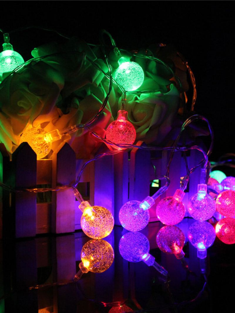 3m 20led Baterie Bubble Ball Fairy String Lights Garden Party Vánoční Svatební Dekorace Do Domu