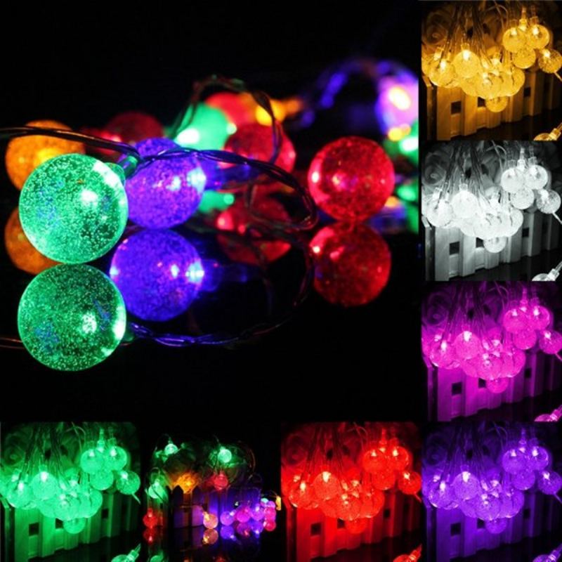 3m 20led Baterie Bubble Ball Fairy String Lights Garden Party Vánoční Svatební Dekorace Do Domu