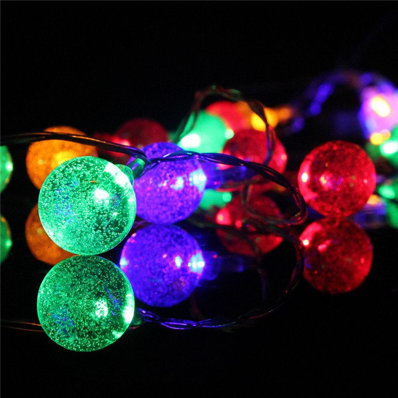 3m 20led Baterie Bubble Ball Fairy String Lights Garden Party Vánoční Svatební Dekorace Do Domu