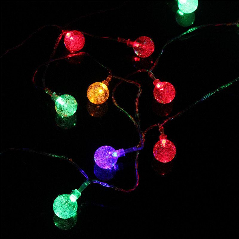 3m 20led Baterie Bubble Ball Fairy String Lights Garden Party Vánoční Svatební Dekorace Do Domu