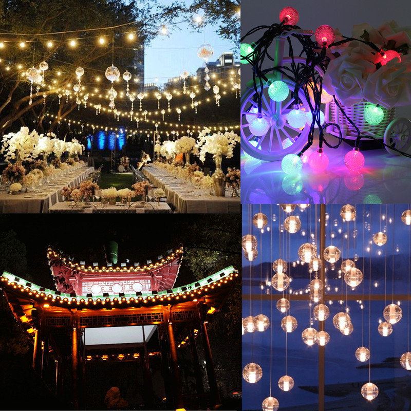 3m 20led Baterie Bubble Ball Fairy String Lights Garden Party Vánoční Svatební Dekorace Do Domu