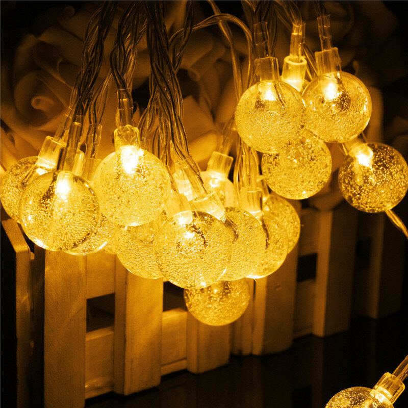 3m 20led Baterie Bubble Ball Fairy String Lights Garden Party Vánoční Svatební Dekorace Do Domu