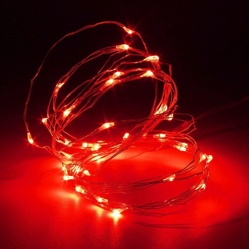 3m 4.5v 30 Led Baterie Napájené Stříbrným Drátem Mini Fairy String Light Vícebarevná Vánoční Dekorace