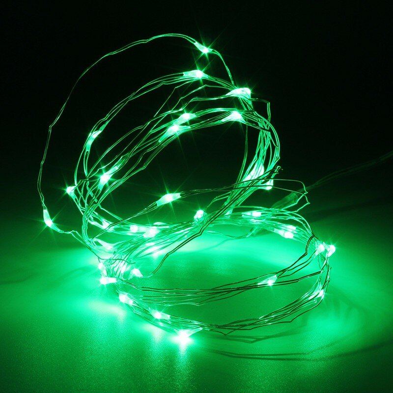 3m 4.5v 30 Led Baterie Napájené Stříbrným Drátem Mini Fairy String Light Vícebarevná Vánoční Dekorace