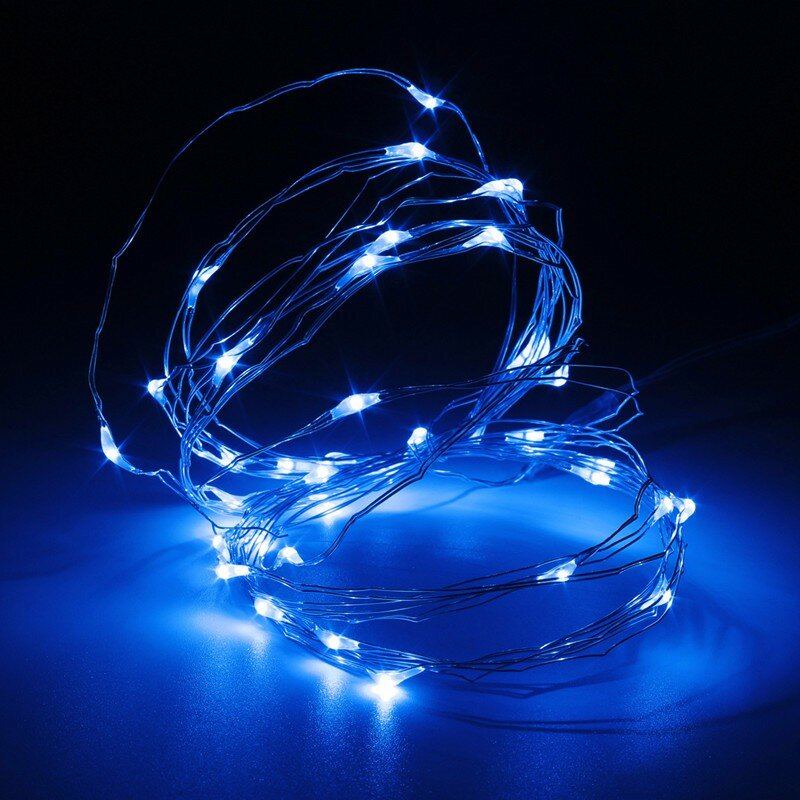 3m 4.5v 30 Led Baterie Napájené Stříbrným Drátem Mini Fairy String Light Vícebarevná Vánoční Dekorace