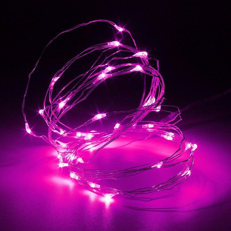 3m 4.5v 30 Led Baterie Napájené Stříbrným Drátem Mini Fairy String Light Vícebarevná Vánoční Dekorace