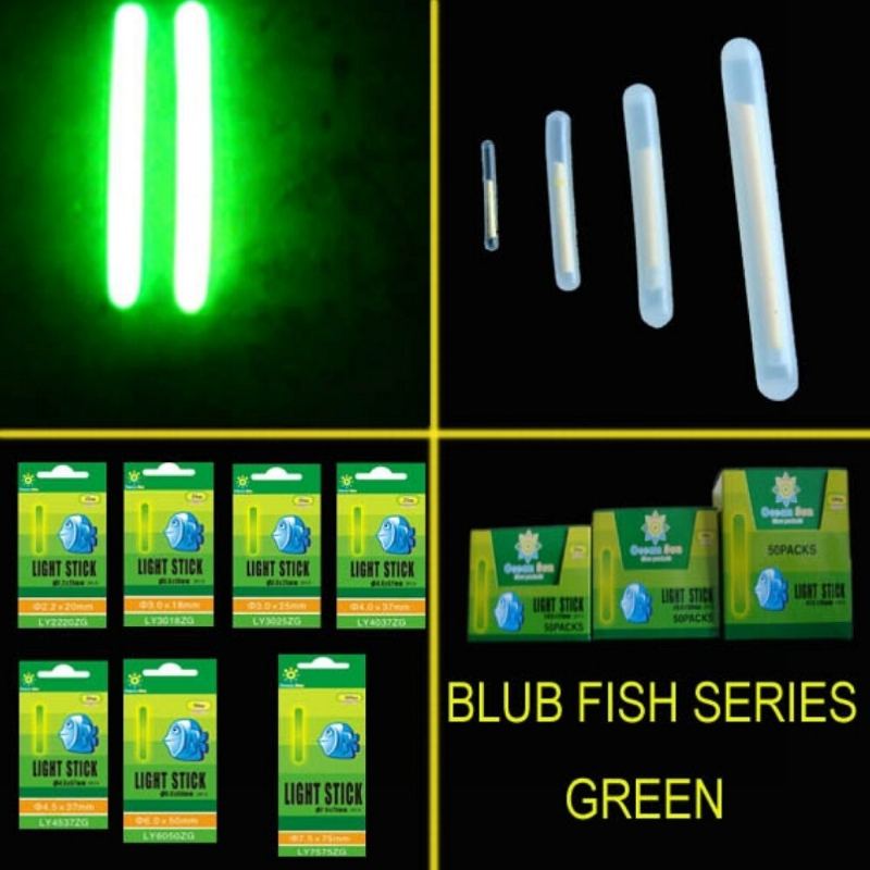 5/100x Fishing Fluorescent Lightstick Light Night Float Clip On Dark Glow Sticks