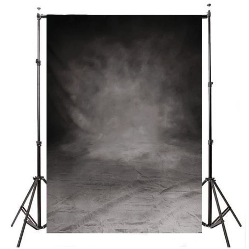 5x10ft Retro Gray Black Vinyl Studio Photo Backdrop Fotografování Prop Pozadí