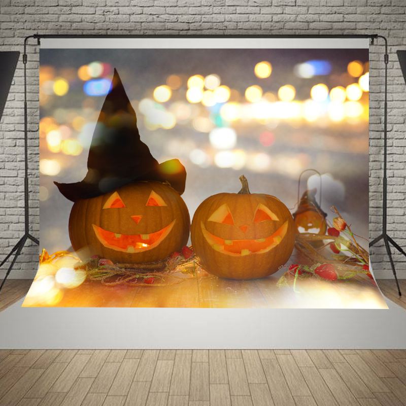 5x7ft Vinyl Halloween Noční Fotografie Pozadí Photo Studio Domácí Dekorace