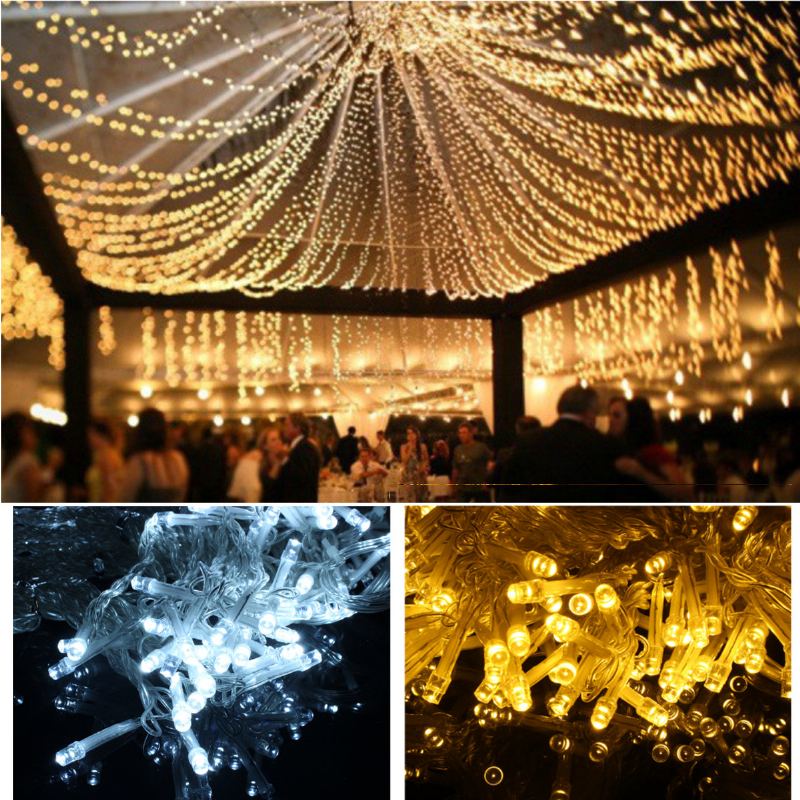 6mx3m 600 Led Světelný Řetězec Wedding Party Vánoční Venkovní Lampa Vodotěsná