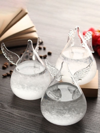 Angel Wings Weather Forecast Crystal Storm Glass Decor Vánoční Dárek