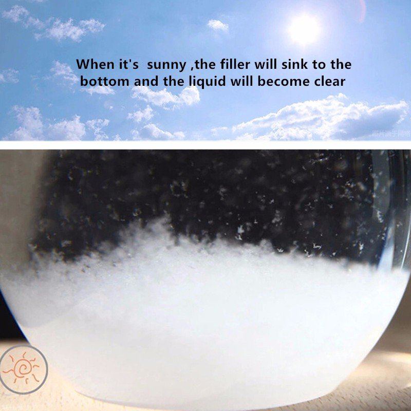 Angel Wings Weather Forecast Crystal Storm Glass Decor Vánoční Dárek