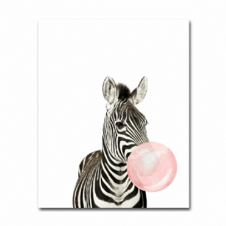 Aussie Style Funny Koala Bear Zebra Plakát Na Plátno Nursery Wall Umělecká Reprodukce Dětská Dekorace Do Pokoje