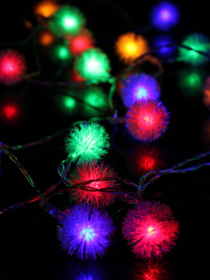 Bateriové Napájení 4m 40led Sněhová Vločka Bling Fairy String Lights Vánoční Venkovní Párty Domácí Dekorace