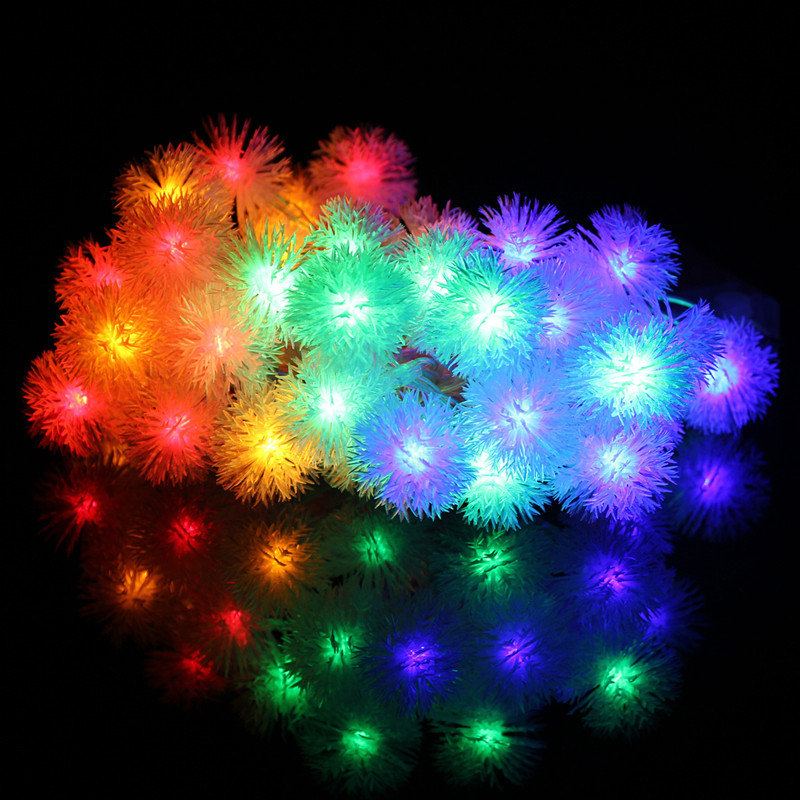 Bateriové Napájení 4m 40led Sněhová Vločka Bling Fairy String Lights Vánoční Venkovní Párty Domácí Dekorace