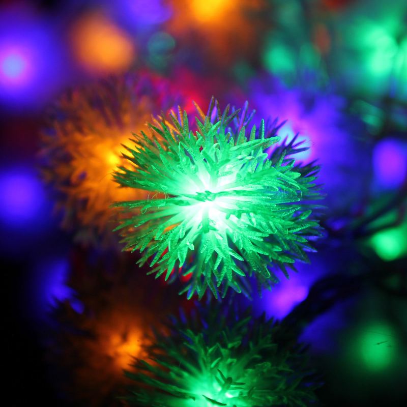 Bateriové Napájení 4m 40led Sněhová Vločka Bling Fairy String Lights Vánoční Venkovní Párty Domácí Dekorace