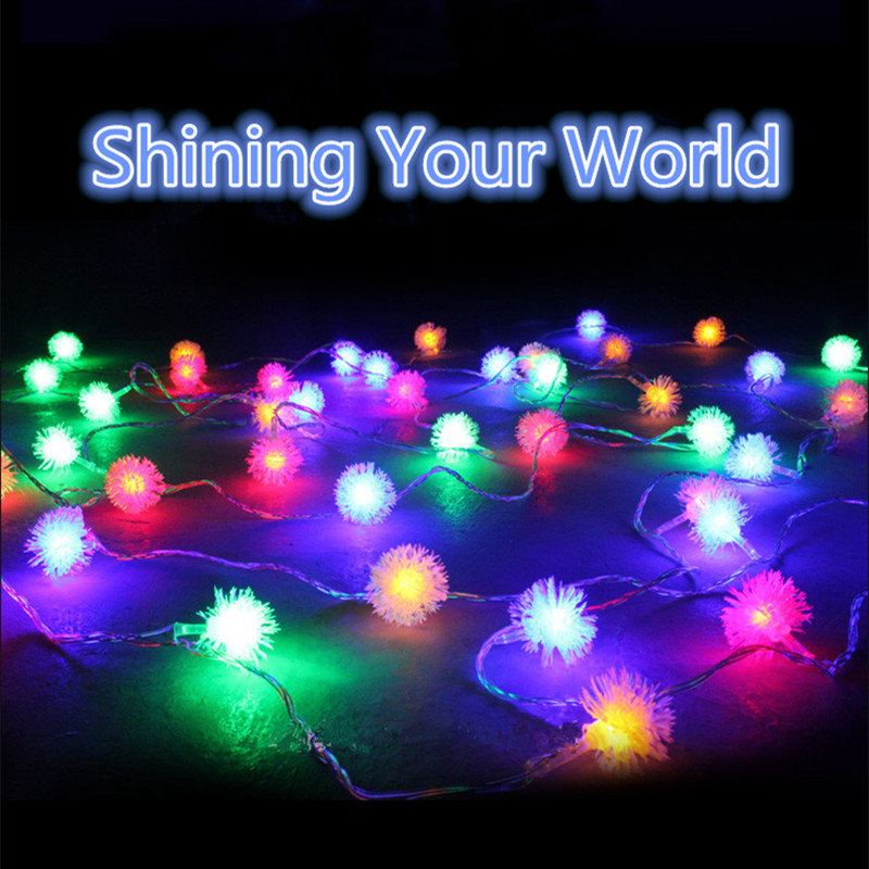 Bateriové Napájení 4m 40led Sněhová Vločka Bling Fairy String Lights Vánoční Venkovní Párty Domácí Dekorace