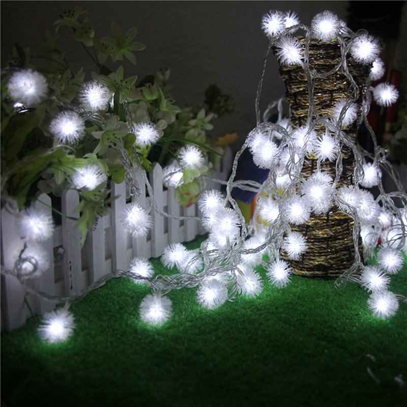 Bateriové Napájení 4m 40led Sněhová Vločka Bling Fairy String Lights Vánoční Venkovní Párty Domácí Dekorace