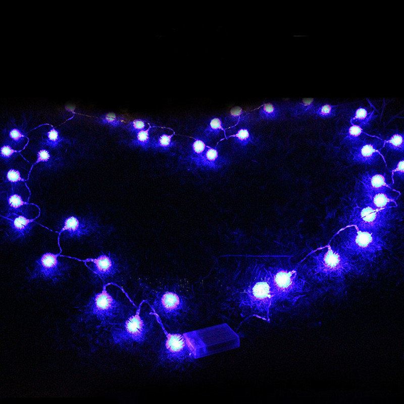 Bateriové Napájení 4m 40led Sněhová Vločka Bling Fairy String Lights Vánoční Venkovní Párty Domácí Dekorace